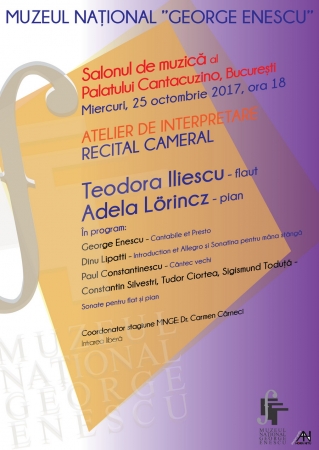 Recital cameral: Teodora Iliescu (flaut) şi Adela Lorincz (pian)